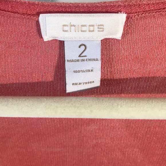 Chico’s | Cardigan Ruffle Cuff Long Sleeve Wrap L - Picture 3 of 4